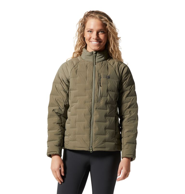 Manteau Stretchdown Femme, Color: Stone Green, image 1