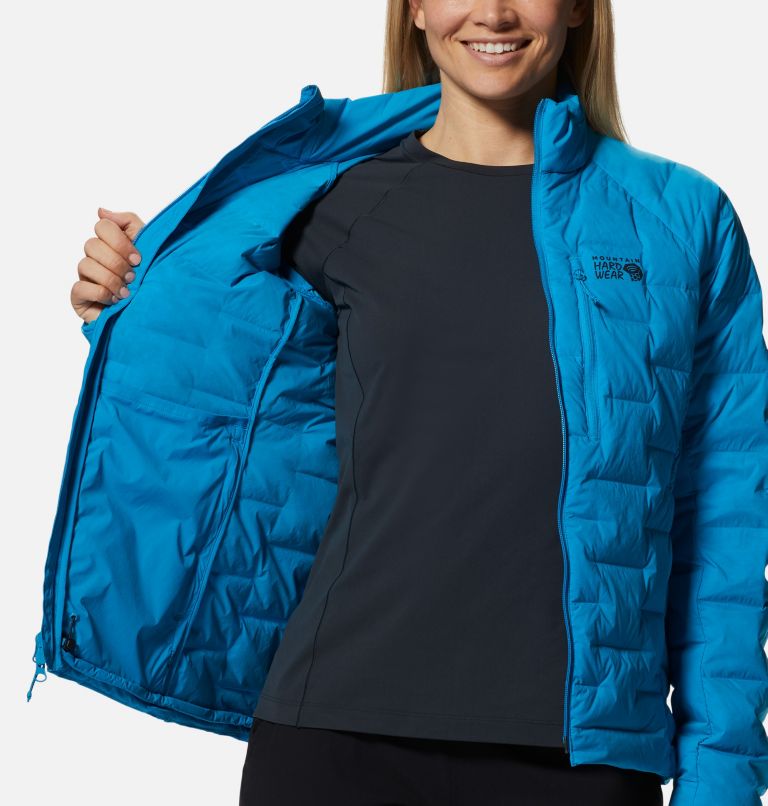 Thumbnail: Women's Stretchdown Jacket, Color: Electric Sky, image 5