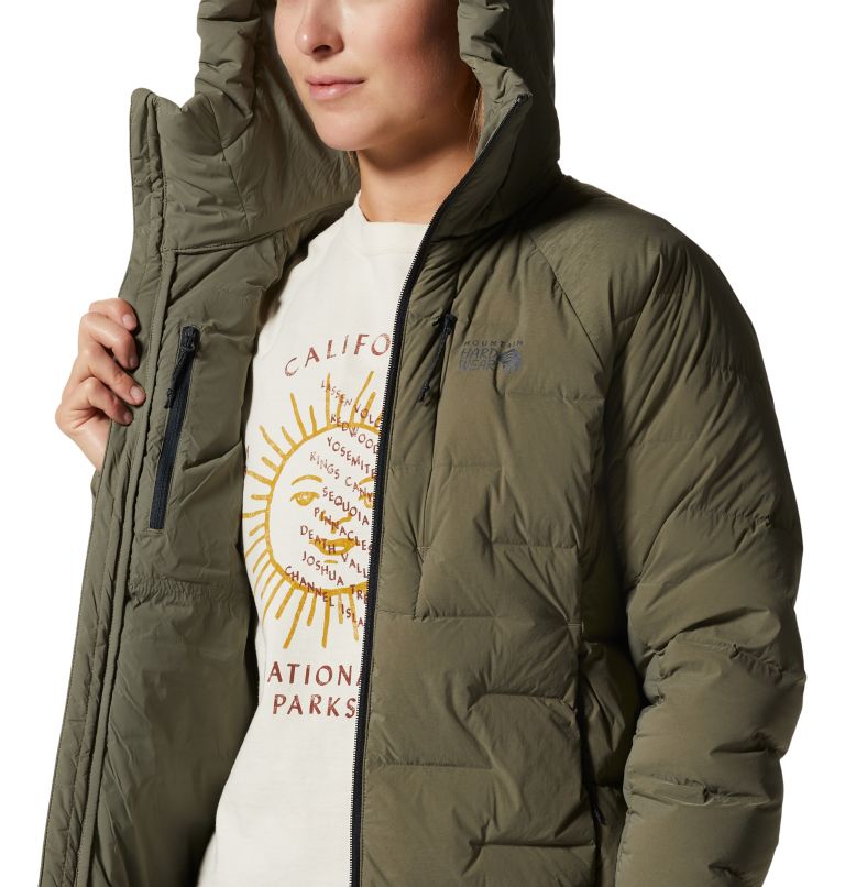 Parka Stretchdown Femme, Color: Stone Green, image 8