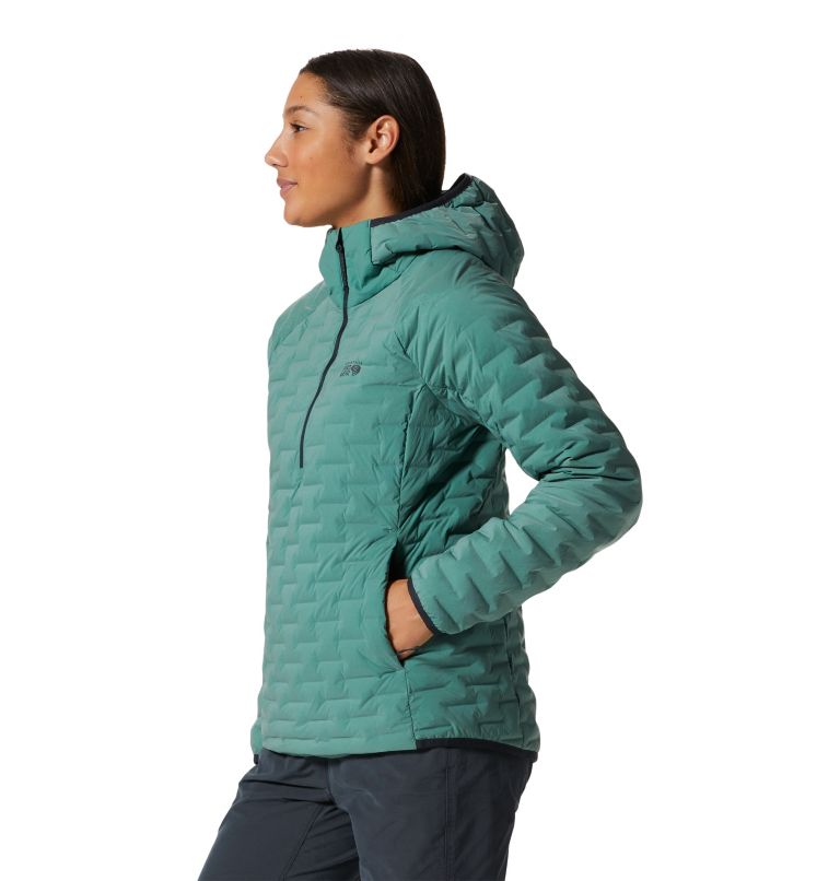 Women's Stretchdown Light Pullover, Color: Mint Palm, image 3