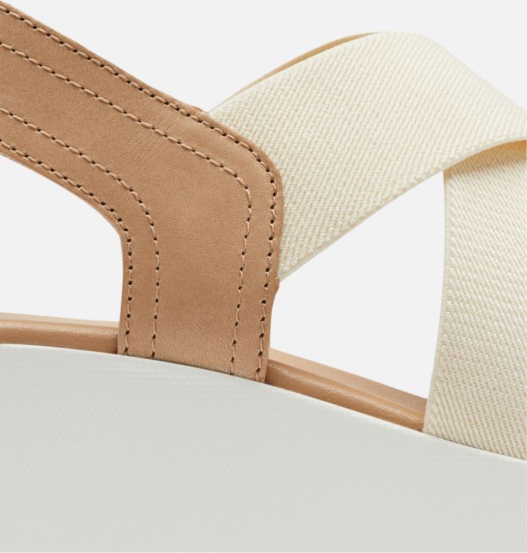 Women's Cameron Flatform Slingback Wedge Sandal, Color: Honest Beige, Chalk, image 7