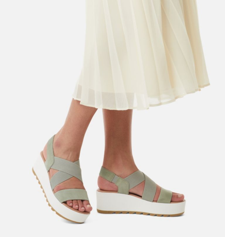 Thumbnail: Sandale plate à bride arrière Cameron pour les femmes, Color: Safari, Sea Salt, image 7