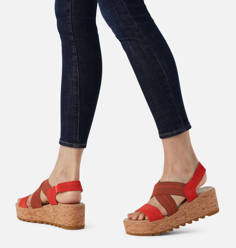 sorel flatform sandals