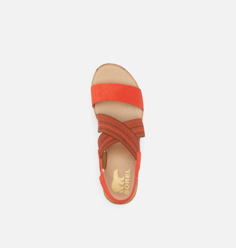 Thumbnail: Women's Cameron Flatform Slingback Wedge Sandal, Color: Signal Red, image 5