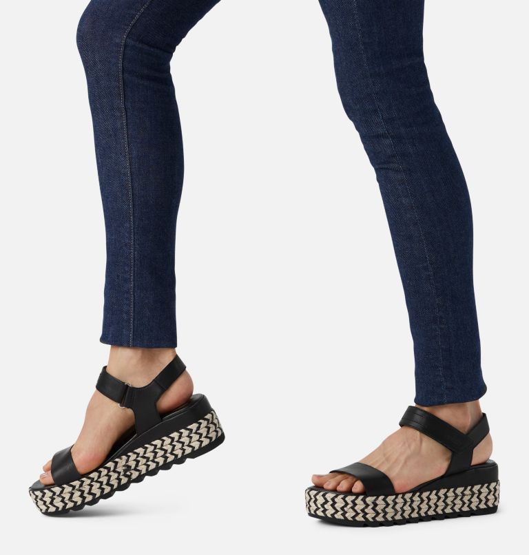 Women's Cameron Flatform Wedge Sandal, Color: Black