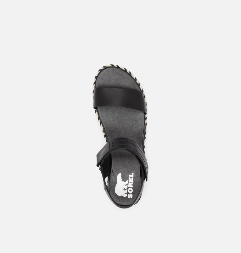 Thumbnail: Sandale plate compensée Cameron pour les femmes, Color: Black, image 6