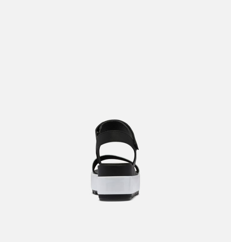 Thumbnail: Sandale plate compensée Cameron pour les femmes, Color: Black, White, image 3