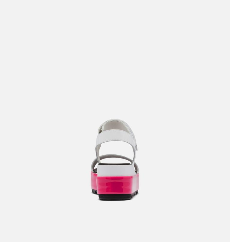 Women's Cameron Flatform Wedge Sandal, Color: White, Punch Pink, image 3