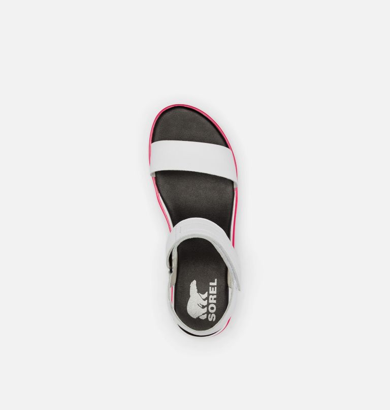 Sandale plate compensée Cameron pour femme, Color: White, Punch Pink, image 5
