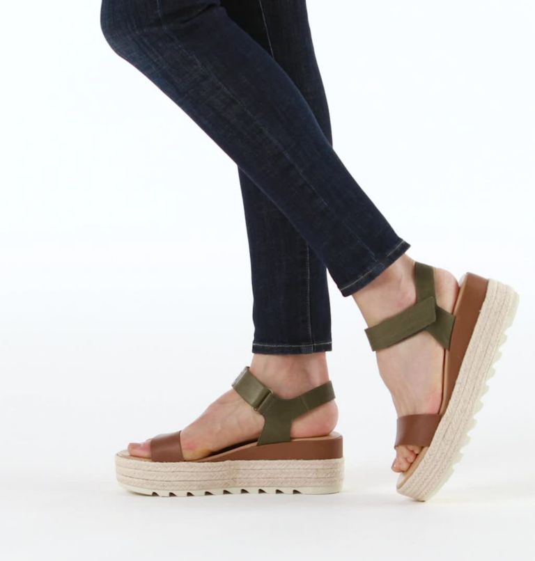 Thumbnail: Women's Cameron Flatform Wedge Sandal, Color: Velvet Tan, image 2