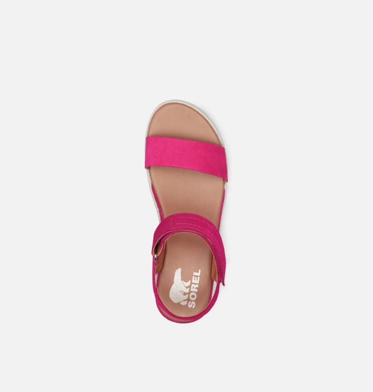 Thumbnail: Women's Cameron Flatform Wedge Sandal, Color: Fuchsia Fizz, Sea Salt, image 5