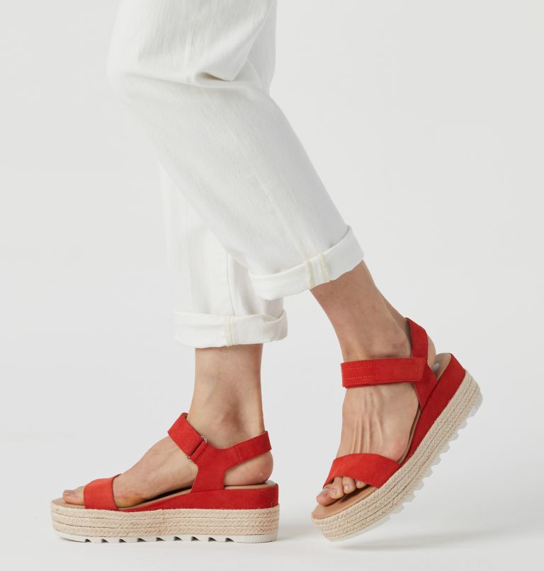 Women's Cameron Flatform Sandal, Color: Signal Red