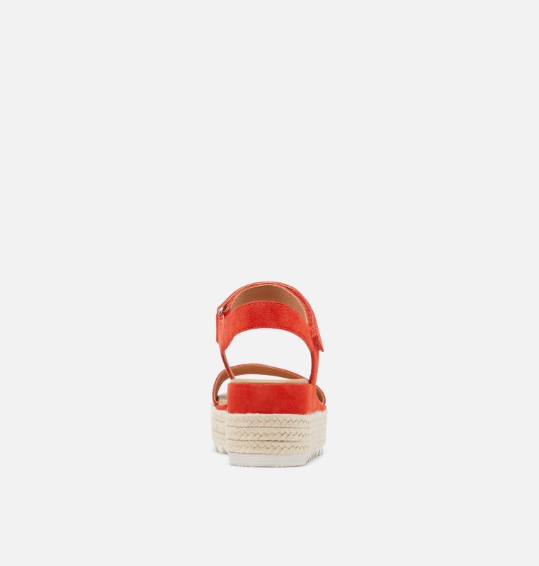 CAMERON FLATFORM SANDAL | 854 | 9.5, Color: Signal Red, image 3