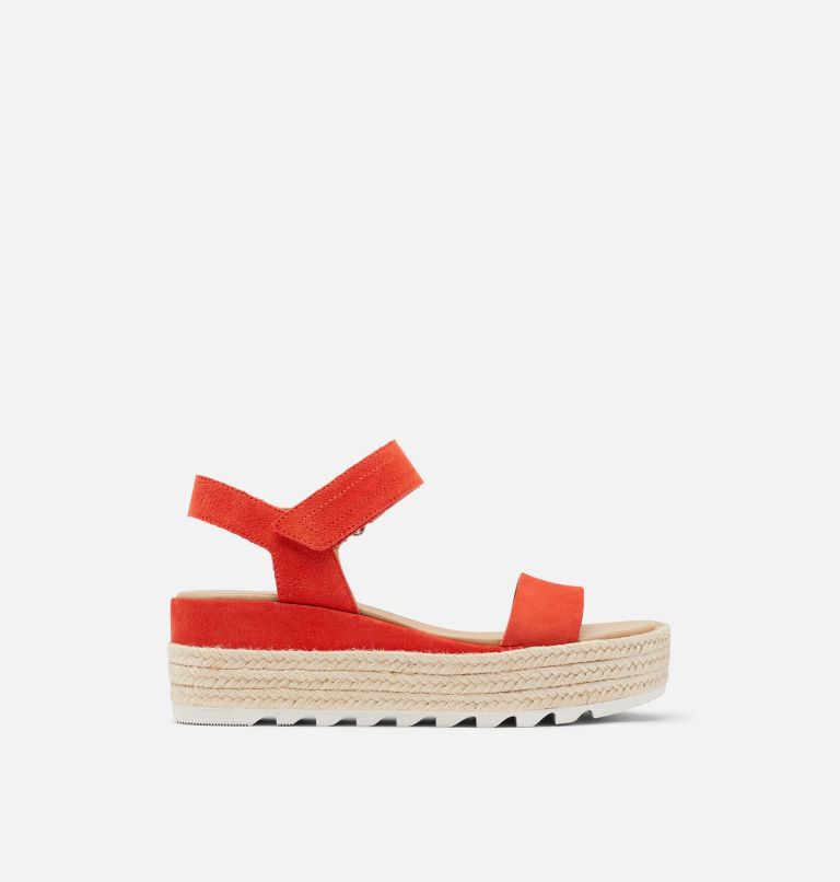 CAMERON FLATFORM SANDAL | 854 | 9.5, Color: Signal Red, image 1