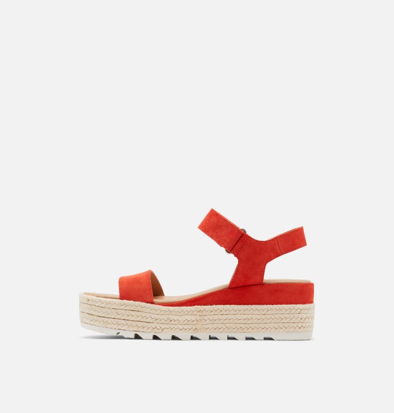 CAMERON FLATFORM SANDAL | 854 | 9.5, Color: Signal Red, image 4