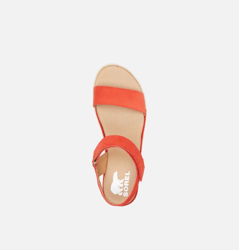 CAMERON FLATFORM SANDAL | 854 | 9.5, Color: Signal Red, image 5