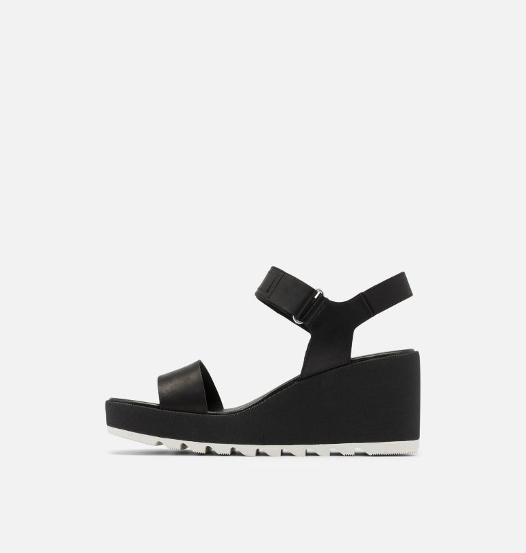 Women's Cameron Wedge Leather Sandal, Color: Black, image 4