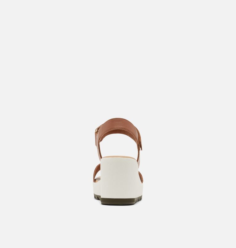 Sandale Compensée en Cuir Cameron Femme, Color: Velvet Tan