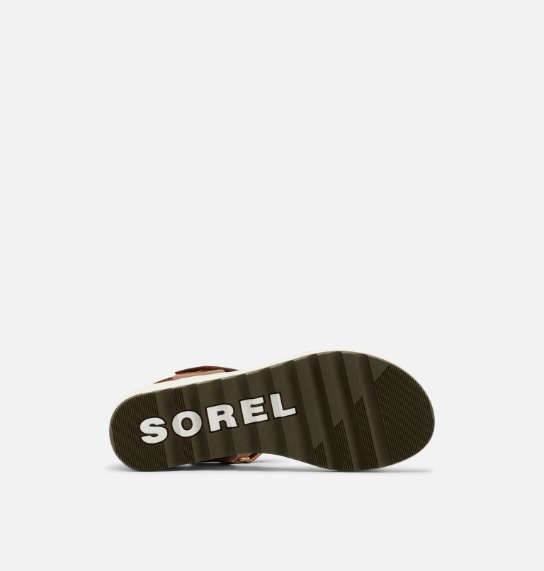 Sorel Women's Cameron Multi Strap Wedge Sandal - Black/Chalk