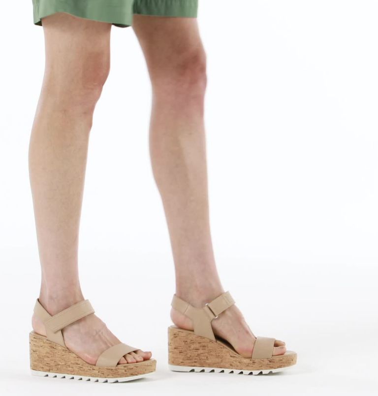 Thumbnail: Women's Cameron Wedge Sandal, Color: Honest Beige, image 2