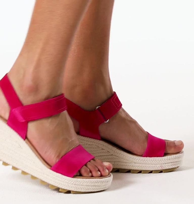 Women's Cameron Wedge Sandal, Color: Fuchsia Fizz, Gum 17