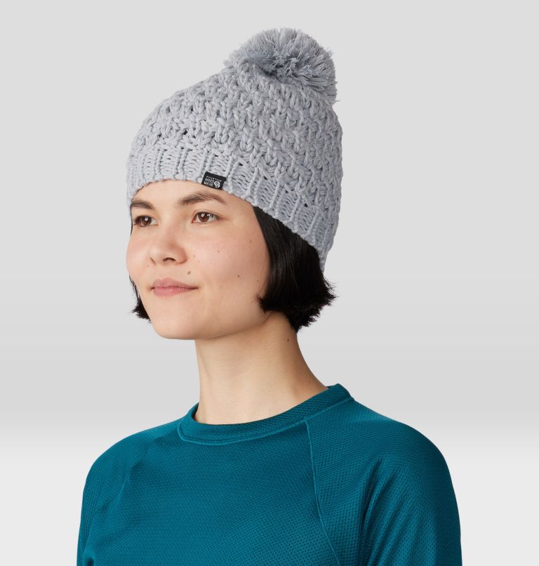 Women's Snow Capped Beanie, Color: Glacial, image 4