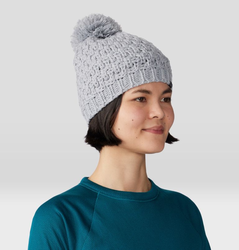 Women's Snow Capped Beanie, Color: Glacial, image 5