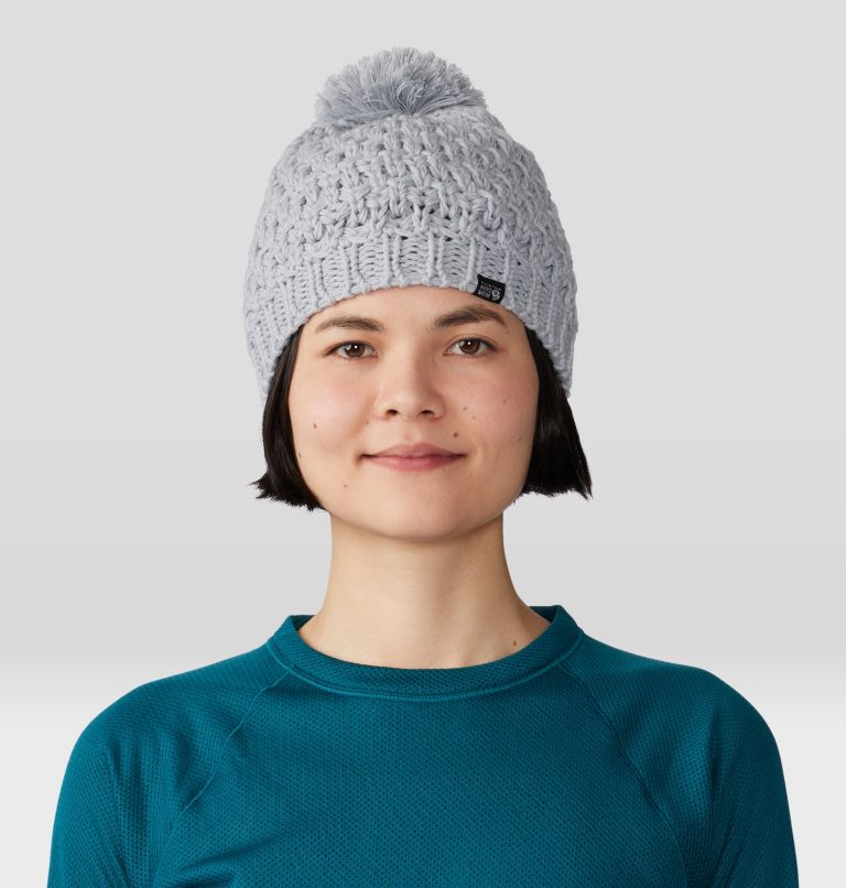 Women's Snow Capped Beanie, Color: Glacial, image 1