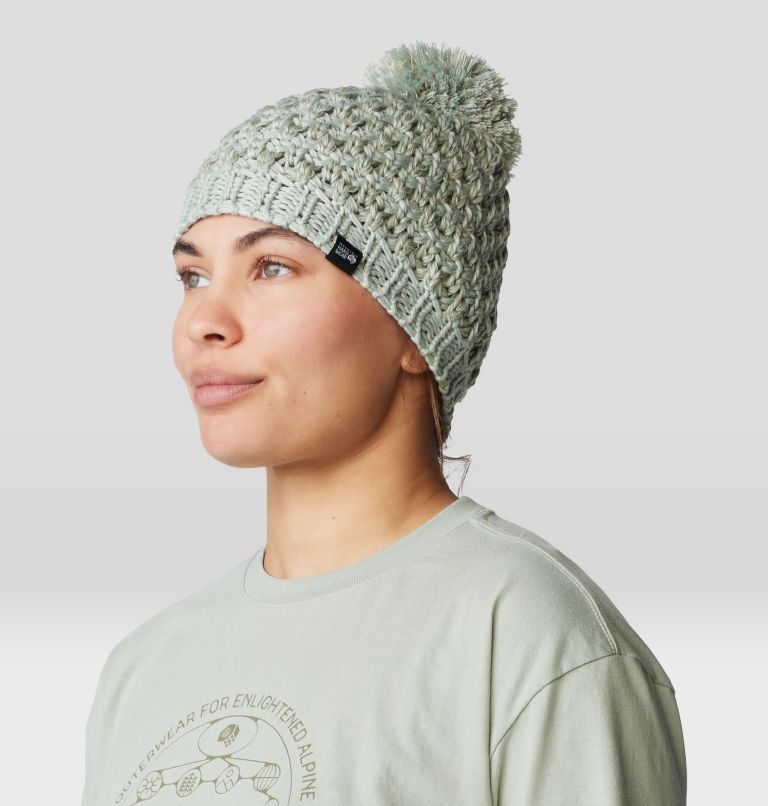Women's Snow Capped Beanie, Color: White Sage, image 4