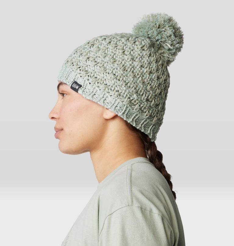 Women's Snow Capped Beanie, Color: White Sage, image 5