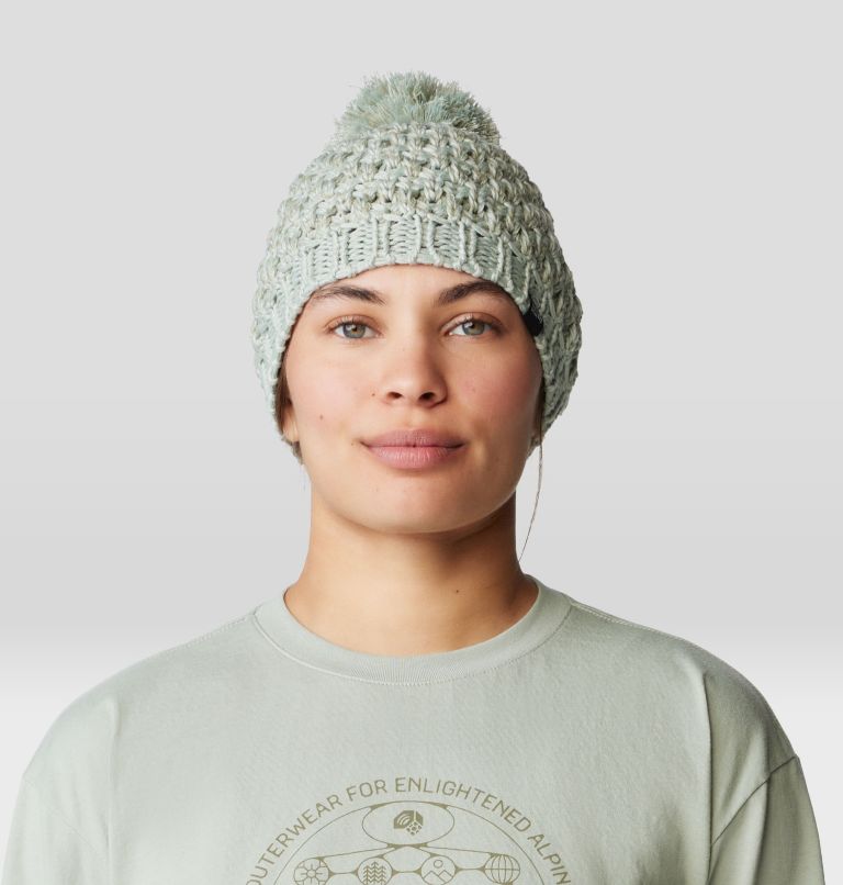 Women's Snow Capped Beanie, Color: White Sage, image 1