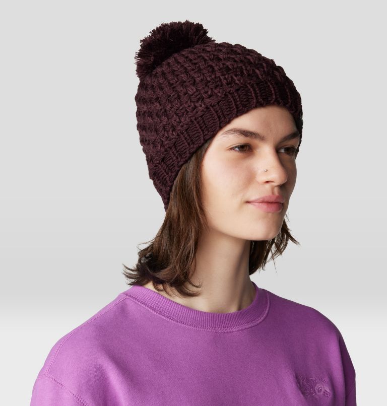 Women's Snow Capped Beanie, Color: Blackberry, image 6