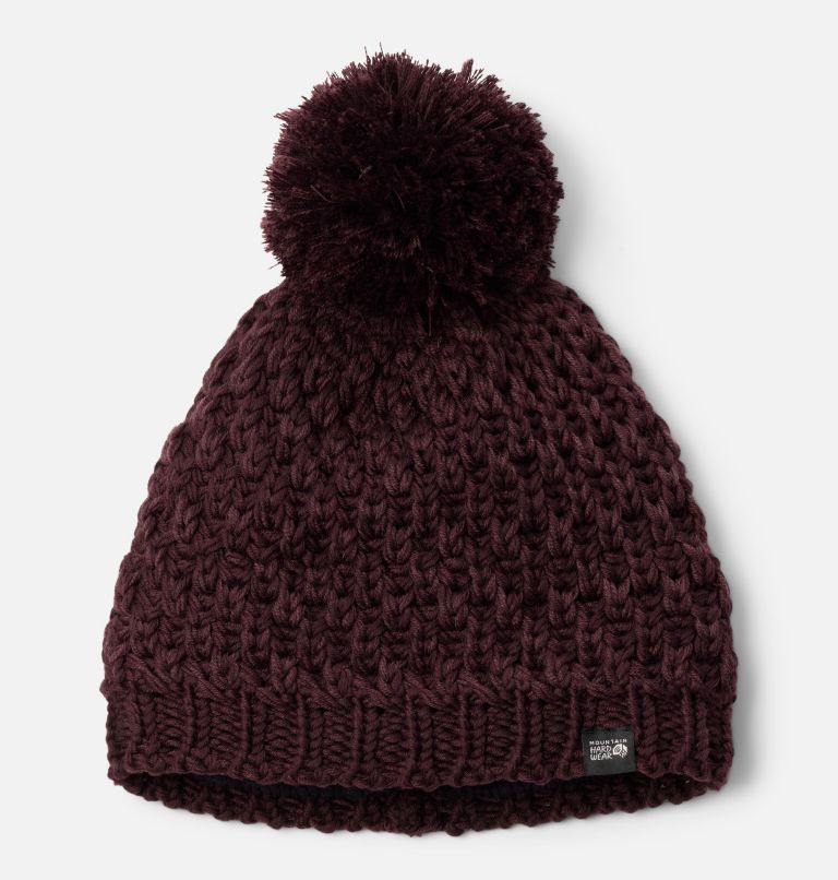 Women's Snow Capped Beanie, Color: Blackberry, image 2