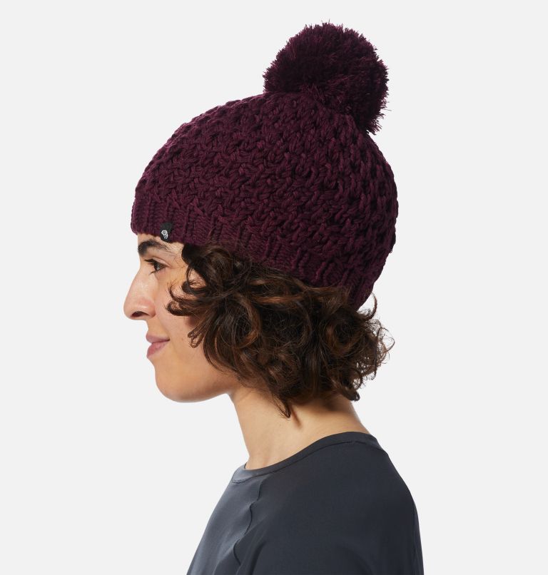 Thumbnail: Snow Capped Beanie | 604 | O/S, Color: Cocoa Red, image 4