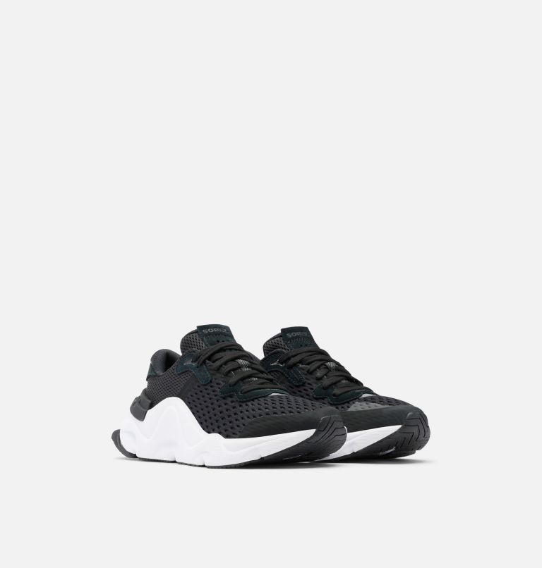 Women's Kinetic RNEGD Lace Sneaker, Color: Black, White, image 2