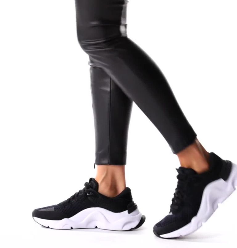 Thumbnail: Women's Kinetic RNEGD Lace Sneaker, Color: Black, White, image 2