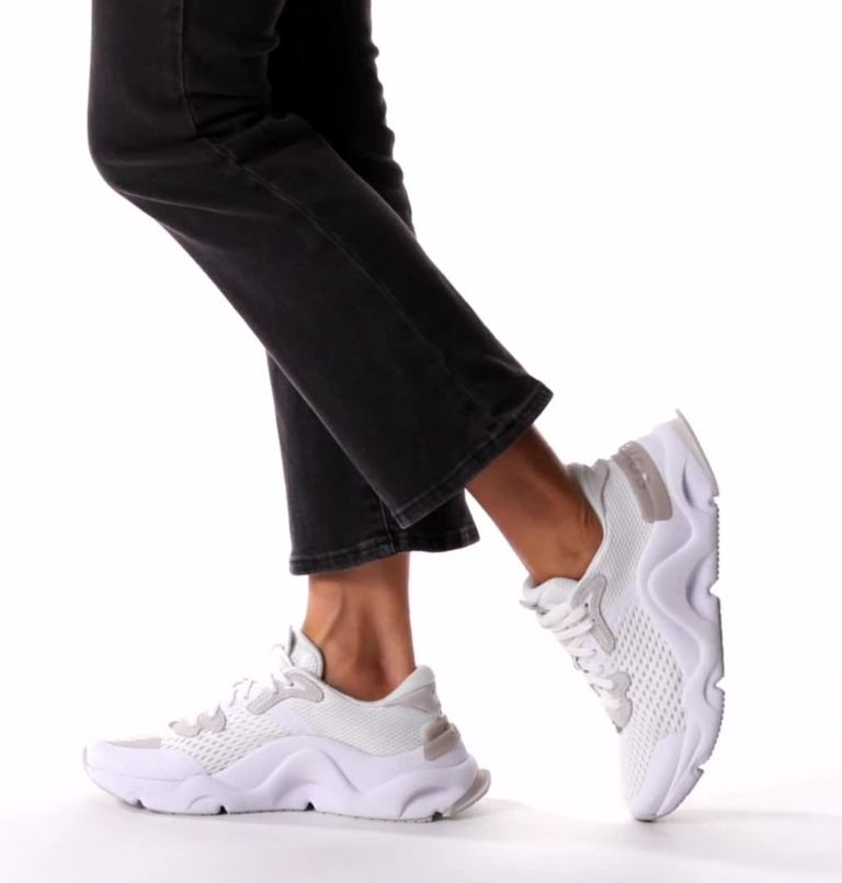 Women's Kinetic RNEGD Lace Sneaker, Color: White, Light Dove