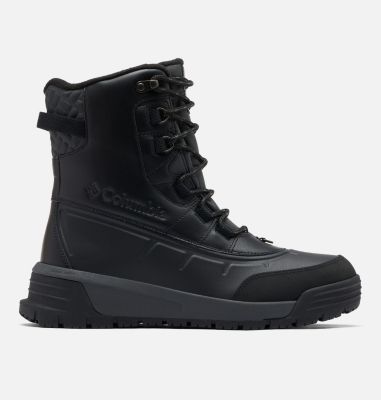 Botas impermeables de cuero para hombre, botines de nieve para