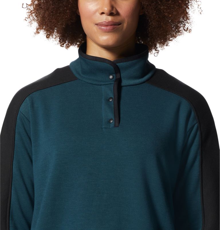 Camplife Snap Neck Pullover | 375 | S, Color: Dark Marsh, image 4