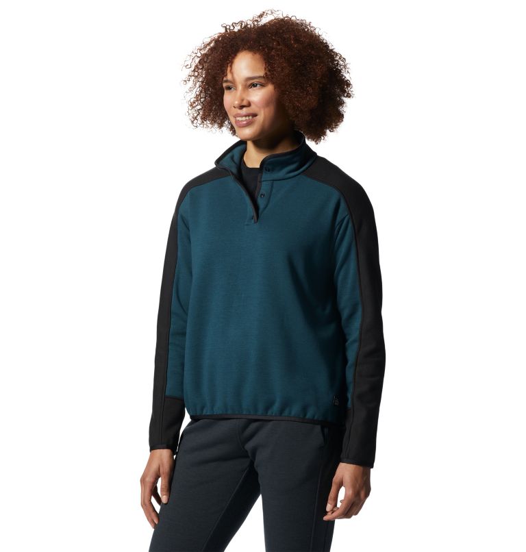Camplife Snap Neck Pullover | 375 | S, Color: Dark Marsh, image 5