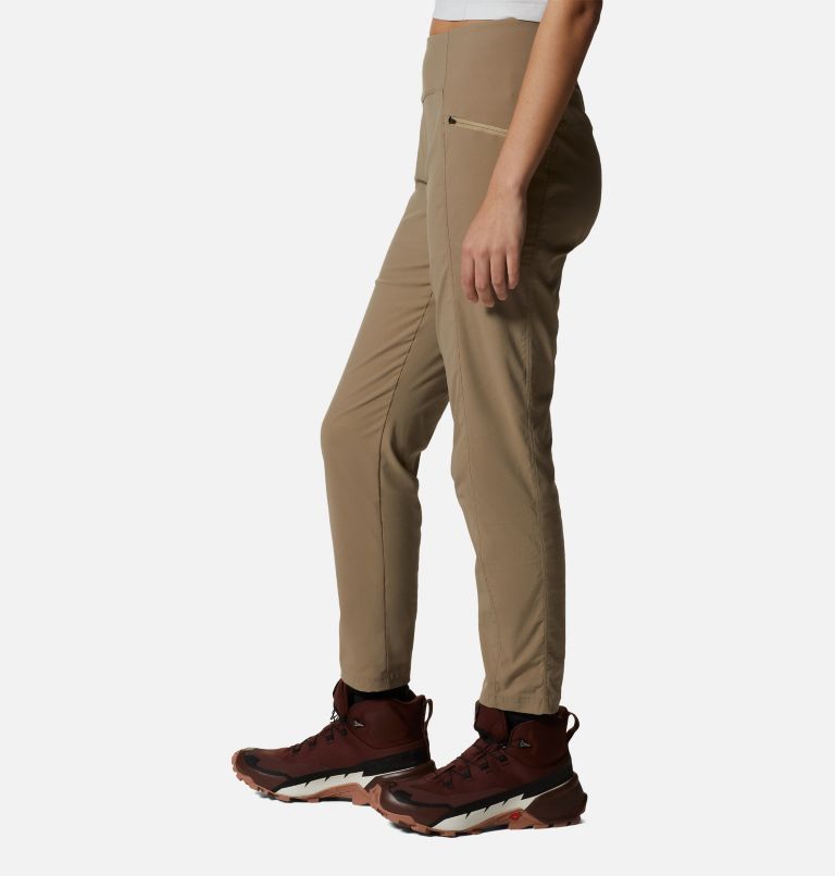 Thumbnail: Pantalon taille haute longueur cheville Dynama Femme, Color: Khaki, image 3