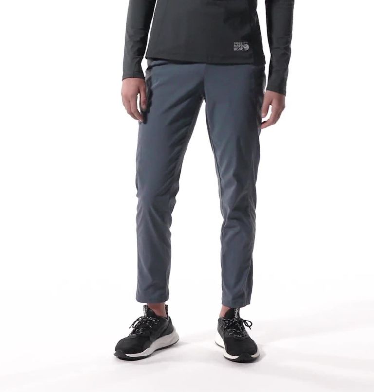 Pantalon taille haute longueur cheville Dynama Femme, Color: Blue Slate