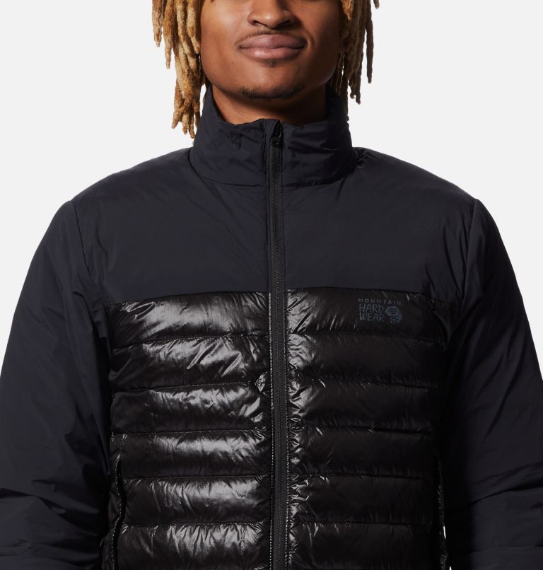 The north face mountain down leather jacket clearance black