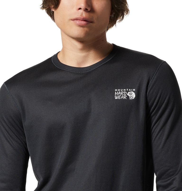 Men's AirMesh Long Sleeve Crew, Color: Dark Storm, image 4