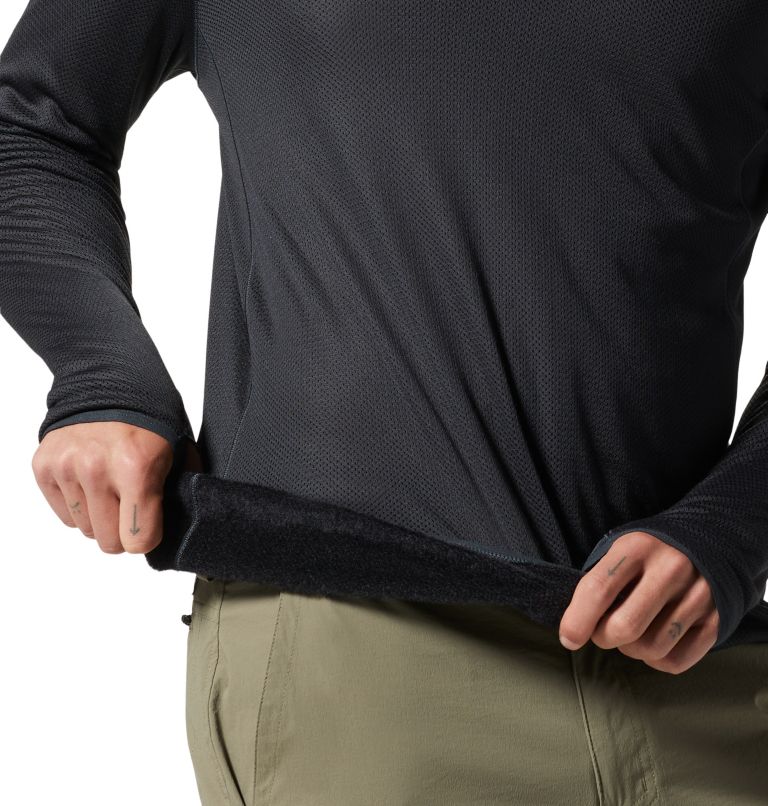 Men's AirMesh Long Sleeve Crew, Color: Dark Storm, image 6