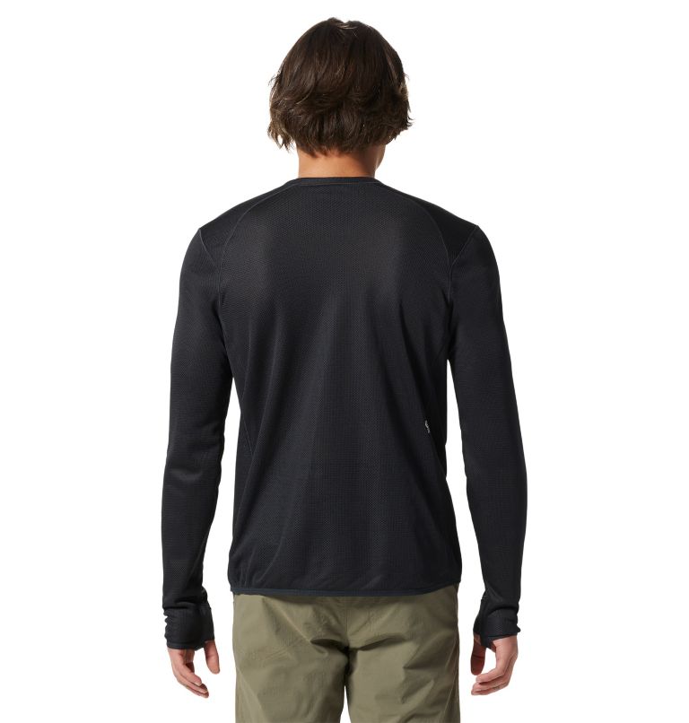Men's AirMesh Long Sleeve Crew, Color: Dark Storm, image 2