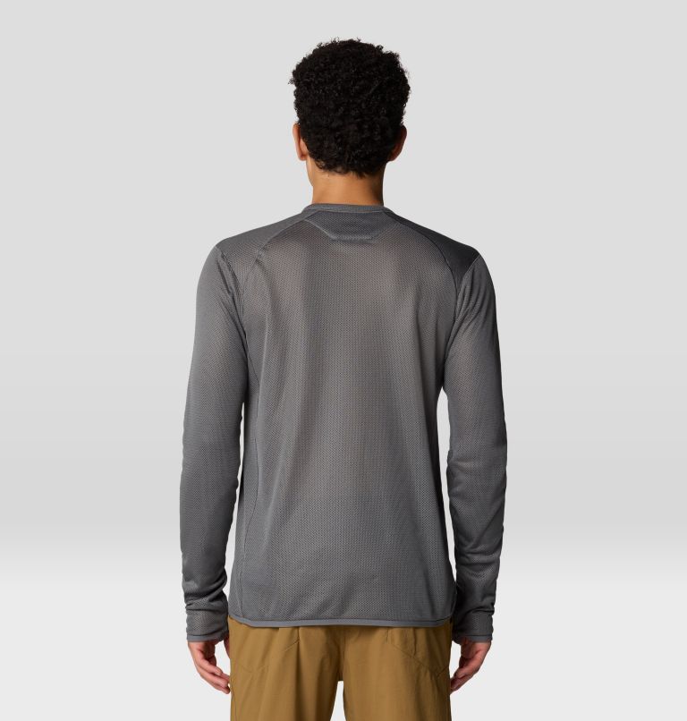 Men's AirMesh Long Sleeve Crew, Color: Sediment, image 2
