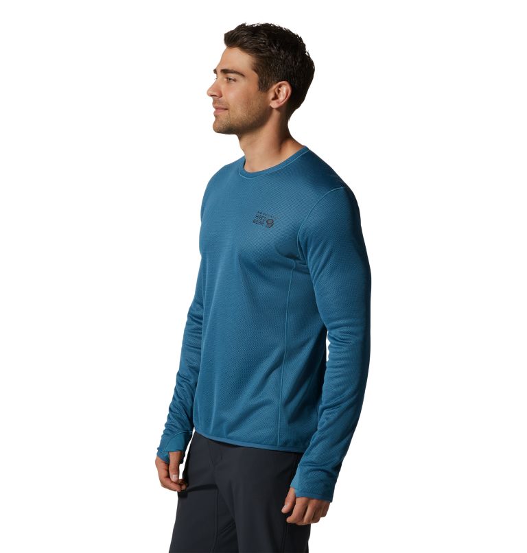 AirMesh Long Sleeve Crew | 442 | M, Color: Caspian, image 3