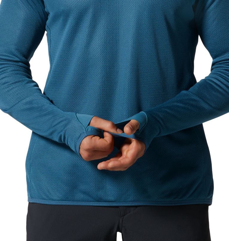 AirMesh Long Sleeve Crew | 442 | M, Color: Caspian, image 5