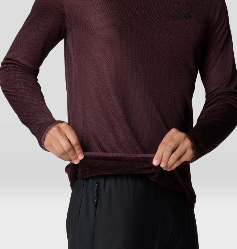 Chandail manches longues à col rond AirMesh Homme, Color: Blackberry, image 6